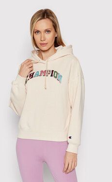 Champion Mikina Hooded 114962 Béžová Custom Fit