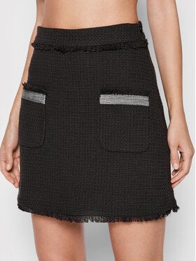 Sisley Mini sukňa 49OSL0005 Čierna Regular Fit