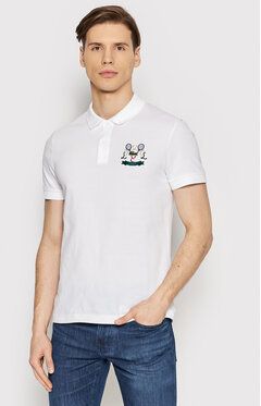 Lacoste Polokošeľa PH2097 Biela Regular Fit