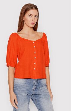 Vero Moda Blúzka Jesmilo 10260299 Oranžová Regular Fit