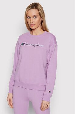 Champion Mikina Crewneck 114922 Fialová Regular Fit