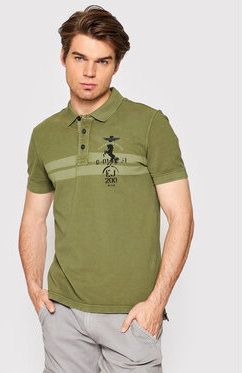 Aeronautica Militare Polokošeľa 221PO1621P212 Zelená Regular Fit