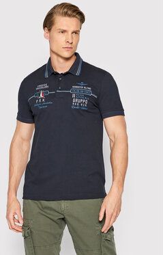 Aeronautica Militare Polokošeľa 221PO1607P199 Tmavomodrá Slim Fit