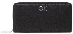 Calvin Klein Veľká dámska peňaženka Re-Lock Slim Z/A Wallet Lg Perf K60K609485 Čierna