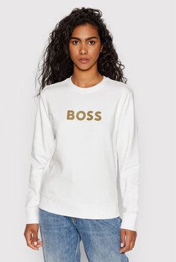 Boss Mikina 50468357 Biela Regular Fit