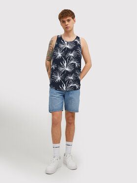 Jack&Jones Tank top Breezy 12209638 Tmavomodrá Regular Fit