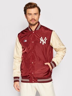 47 Brand Bundy bomber New York Yankees BB017PEMDTJ551982CA Bordová Regular Fit