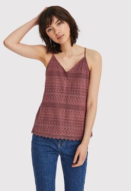 Vero Moda Top Honey 10190150 Bordová Regular Fit