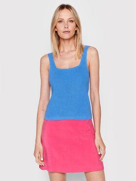 United Colors Of Benetton Top 1098DH002 Modrá Slim Fit