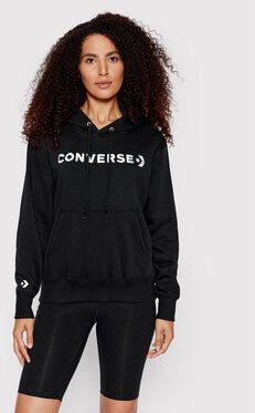 Converse Mikina Icon Play 10023970-A01 Čierna Regular Fit