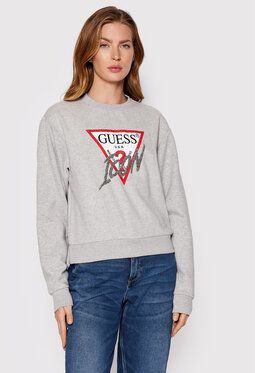 Guess Mikina Icon W2YQ01 KB681 Sivá Regular Fit