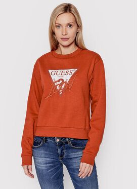 Guess Mikina Icon W2YQ01 KB681 Hnedá Regular Fit