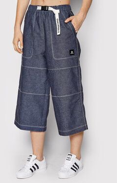 Converse Culottes nohavice Chambray 10023201-A02 Tmavomodrá Relaxed Fit