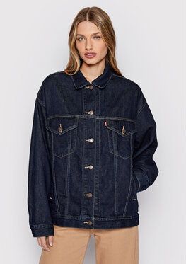 Levi's® Džínsová bunda 90'S Trucker A3472-0001 Tmavomodrá Relaxed Fit