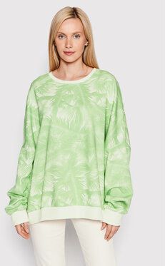 Roxy Mikina Bright Sunshine ARJFT04031 Zelená Oversize