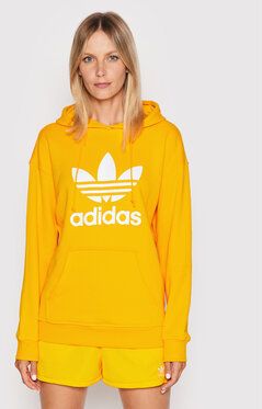 adidas Mikina HK9653 Žltá Regular Fit