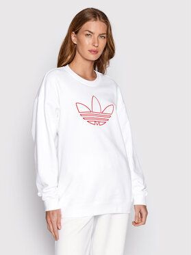 adidas Mikina HK5179 Biela Regular Fit