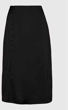 Vero Moda Midi sukňa Estelle 10278062 Čierna Regular Fit