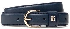 Tommy Hilfiger Dámsky opasok Th Timeless Belt 2.5 Bombe AW0AW12136 Tmavomodrá