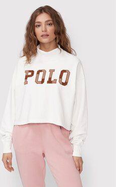 Polo Ralph Lauren Mikina 211873070001 Biela Oversize