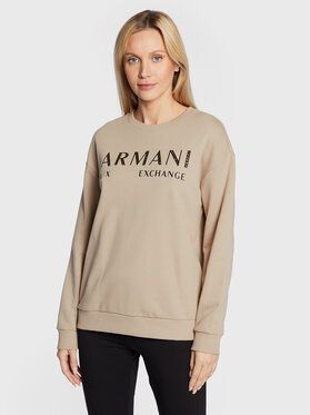 Armani Exchange Mikina 6LYM78 YJ5TZ 1768 Béžová Regular Fit