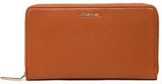 Calvin Klein Veľká dámska peňaženka Must Z/A Wallet Xl K60K608164 Hnedá