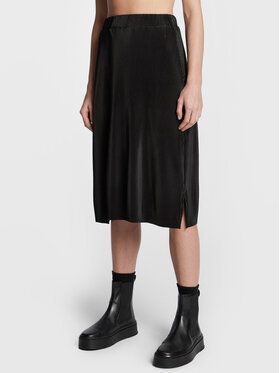 Brave Soul Plisovaná sukňa LSKJ-225ELLE Čierna Regular Fit