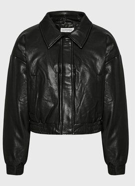 Glamorous Kožená bunda CK6230 Čierna Regular Fit