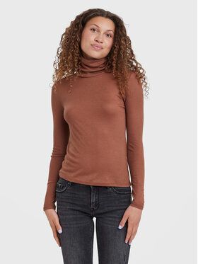 Vero Moda Rolák Mella 10271620 Hnedá Regular Fit