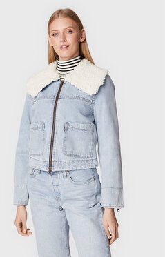 Levi's® Džínsová bunda Retro Sherpa A3487-0002 Modrá Relaxed Fit