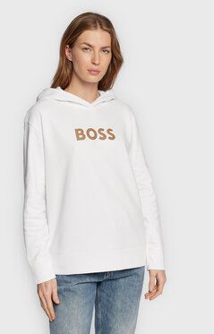 Boss Mikina C_Edelight_1 50468367 Biela Relaxed Fit