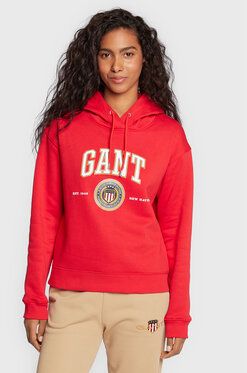 Gant Mikina Crest Shield 4203667 Červená Regular Fit