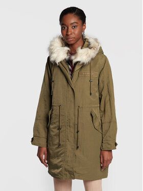 Guess Parka Lena W2BL32 WEWG0 Zelená Regular Fit