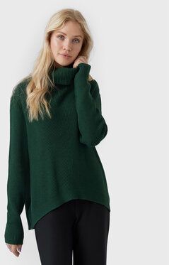 Vero Moda Rolák Holly 10268920 Zelená Relaxed Fit