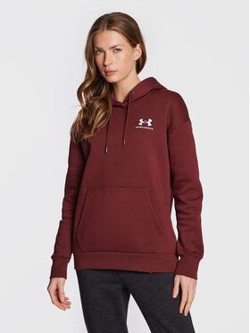 Under Armour Mikina Ua Essential Fleece 1373033 Bordová Regular Fit