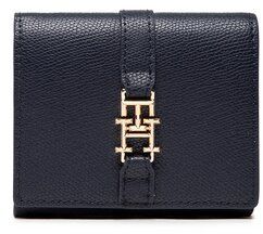 Tommy Hilfiger Malá dámska peňaženka Th Plush Small Flap Wallet AW0AW14238 Tmavomodrá