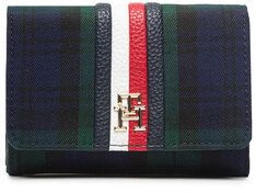 Tommy Hilfiger Veľká dámska peňaženka Th Emblem Med Wallet Blackwatch AW0AW14336 Tmavomodrá