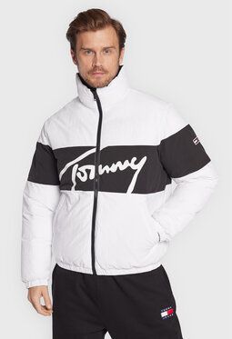 Tommy Jeans Vatovaná bunda Reversible Signature DM0DM14393 Farebná Relaxed Fit