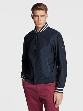 Tommy Hilfiger Bundy bomber Tech Twill MW0MW29682 Tmavomodrá Regular Fit