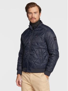 Tommy Hilfiger Bundy bomber Diamond MW0MW25261 Tmavomodrá Regular Fit