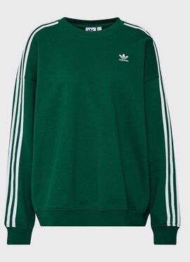 adidas Mikina IB7446 Zelená Regular Fit