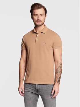 Tommy Hilfiger Polokošeľa 1985 MW0MW17771 Béžová Slim Fit