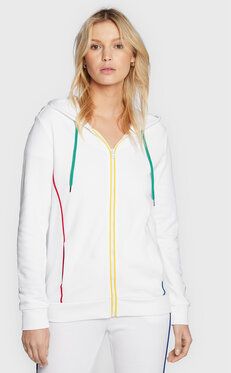 United Colors Of Benetton Mikina 3J68E5232 Biela Regular Fit