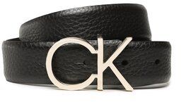 Calvin Klein Dámsky opasok Re-Lock Ck Logo Belt 30 Mm Pbl K60K610413 Čierna