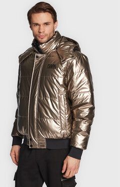 KARL LAGERFELD Vatovaná bunda Blouson 505003 524505 Zlatá Regular Fit