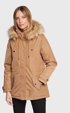 NAF NAF Parka Buparkie THNK7 Hnedá Regular Fit