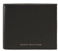 Tommy Hilfiger Veľká pánska peňaženka Th Premium Cc And Coin AM0AM10607 Čierna
