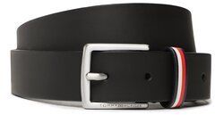 Tommy Hilfiger Detský opasok Leather Belt AU0AU01560 Čierna