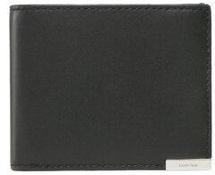 Calvin Klein Veľká pánska peňaženka Modern Plaque Bifold 5cc W/Coin K50K509976 Čierna