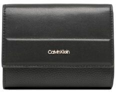 Calvin Klein Veľká dámska peňaženka Daily Dressed Trifold Wallet Md K60K610484 Čierna